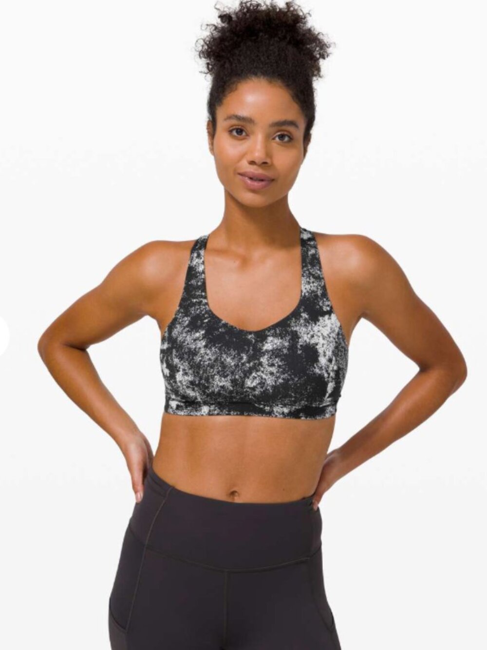 Lululemon Free To Be Serene Bra Black/White